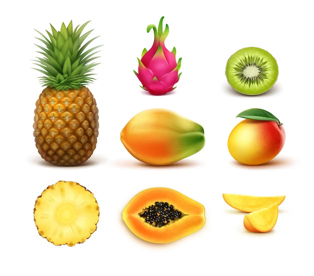Vitamin C fruits name - pineapple